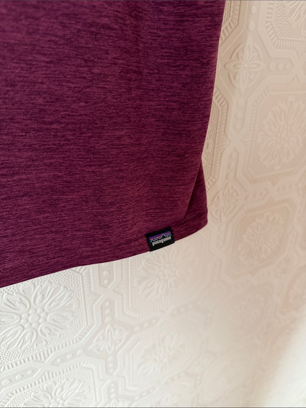Patagonia Women's Capilene Cool Heather Plum Crew Neck Tee Size L - Picture 4 of 5
